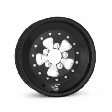 Sander 750 Series Front Wheel Black/ Machined 15”x3.5”